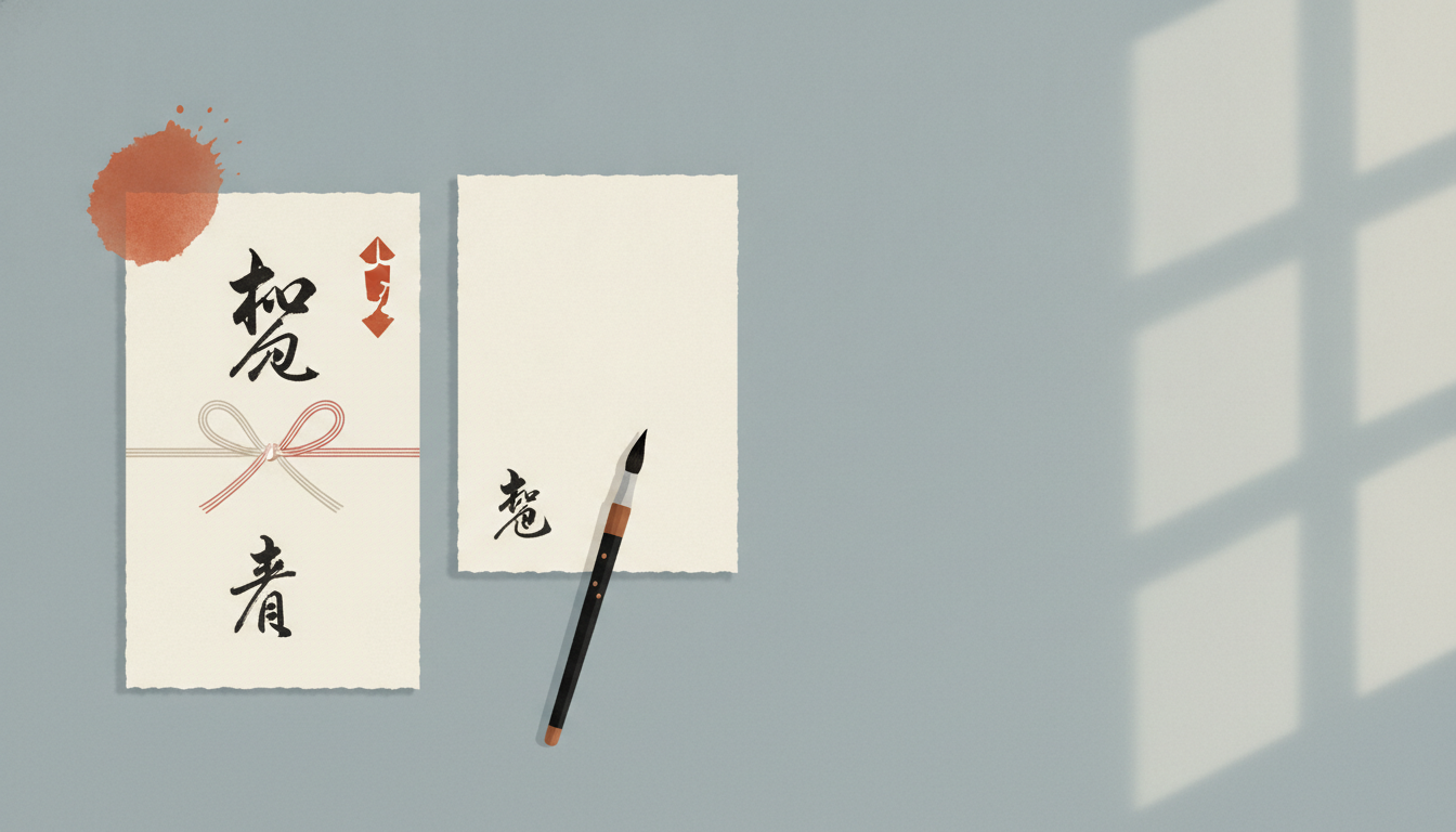 結婚内祝いの熨斗（のし）とお礼状の書き方