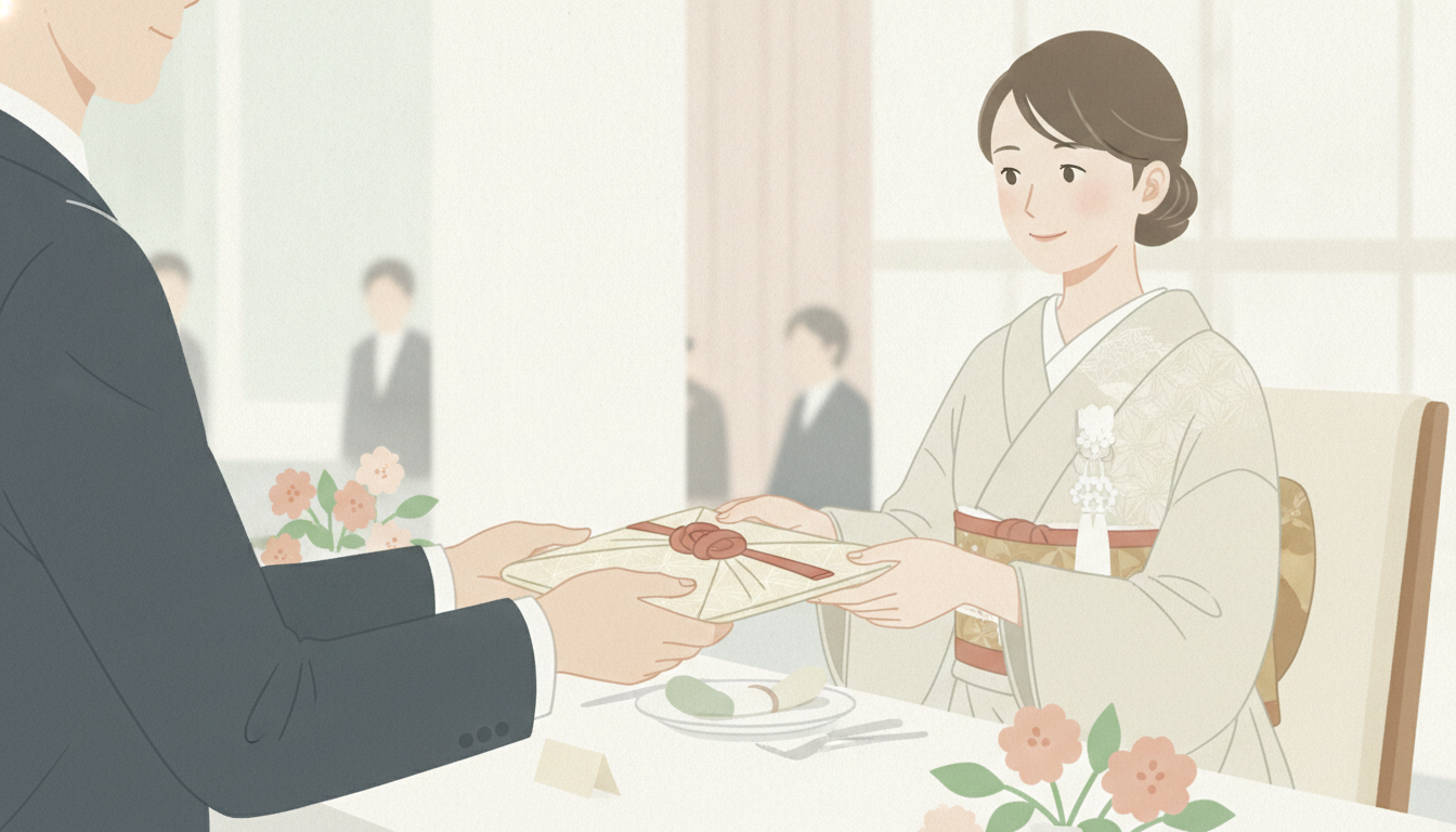 受付でのご祝儀の渡し方と所作