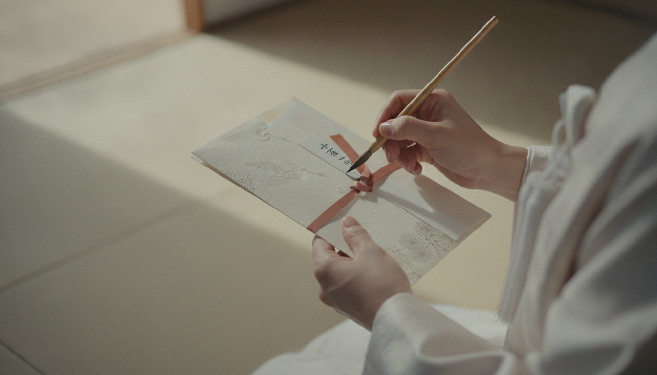 結婚祝い現金ののし（表書き）の書き方を手順で解説