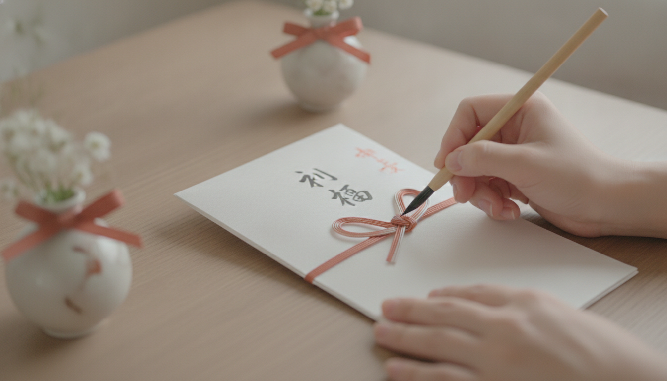 表書き・中袋の書き方とお金の包み方の手順