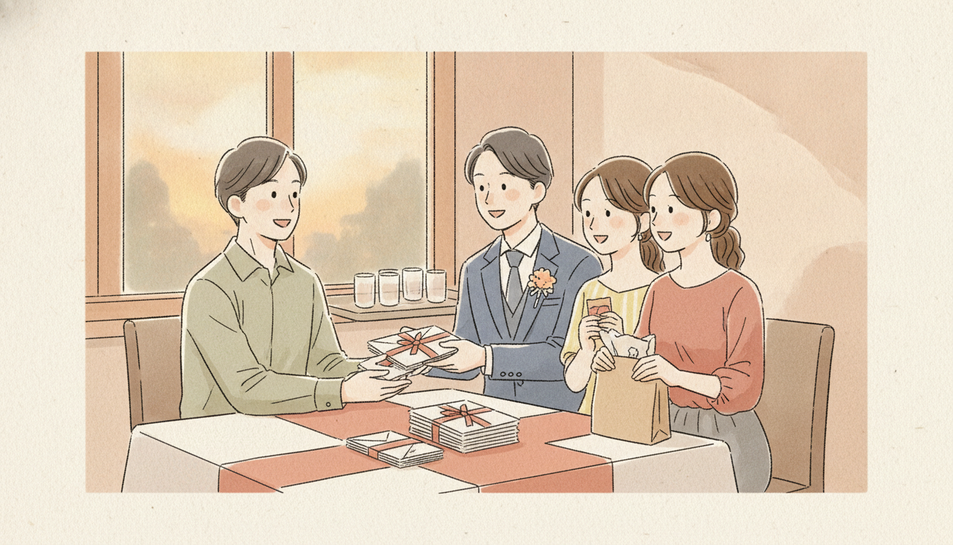 受け取る側(新郎新婦・幹事)の対応